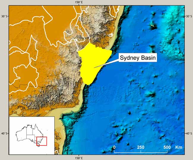 Location map of the Sydney Basin. 