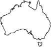 Thumbnail outline of australia map, click for full resolution image