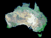 Thumbnail of the Landsat 7 Mosiac of Australia, produced by the Australian Greenhouse Office (AGO)