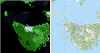 Thumbnail showing the satellite image next to a 250k map, click to enter the system