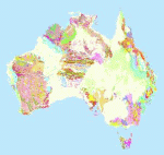 example map made from Geoscience Australia's National Geoscience Dataset