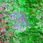 Landsat 7 ETM+, Toowoomba, 17 May 2003