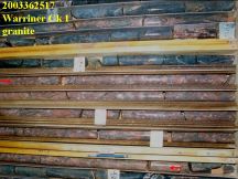 Warriner Ck 1 Sample 2003362517 drill core granite sample overview - click to enlarge (85 KB).