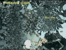 Weednanna Granite Sample 2003362501 photomicrograph - click to enlarge (101 KB).