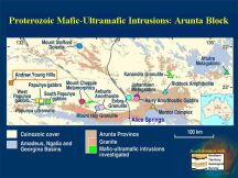 Proterozoic Mafic-Ultramafic Intrusions: Arunta Block (80 KB).