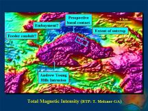Total Magnetic Intensity of the Andrew Young Hills Intrusion (99 KB).