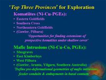 'Top Three Provinces' for Exploration (67 KB).