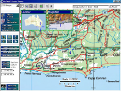 Screen shot from the 2005 Raster product. &copy; Geoscience Australia.