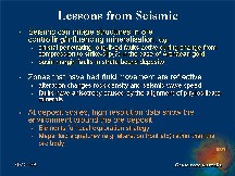 Lessons from Seismic (17.6 KB).