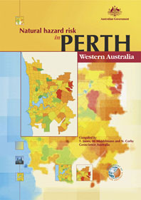 Cover of Cities Project Perth report: Natural hazard risk in Perth, WA. &copy; Geoscience Australia.