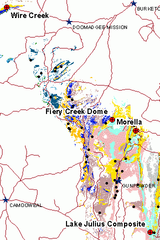 Map of the Fickling Group region