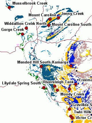 Map of the Upper McNamara Group region