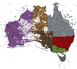 2005 Gazetteer map of Australia. &copy; Geoscience Australia.