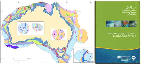 Map showing geomorphic features of the Australian margin