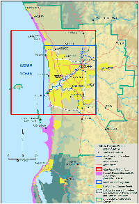 Fig 1. Study area-greater metropolitan Perth.