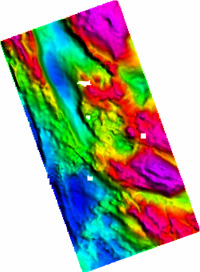 Section of gravity map covering Paterson Province.