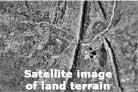 Satellite image of land terrain