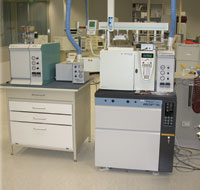 Fig 5. Gas chromatography – stable isotope mass spectrometer used in hydrocarbon isotope analysis.