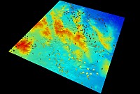 Digital elevation image and geological observations