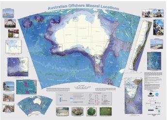 The offshore mineral locations map