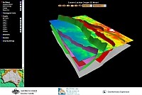 Elevation surface and fault planes (GA9168)