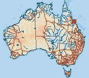 Map showing location of Hinchinbrook Island