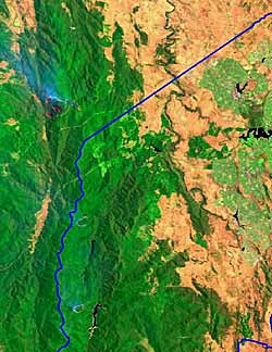 Click to see larger images acquired 7 November and 26 January, 838KB