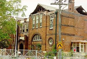 One of Australia's most serious natural disasters. Newcastle earthquake damage, December 1989.
