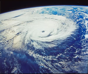 Aerial photo of building site