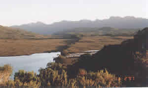 Quaternary fault scarp, Southwest Tasmania
