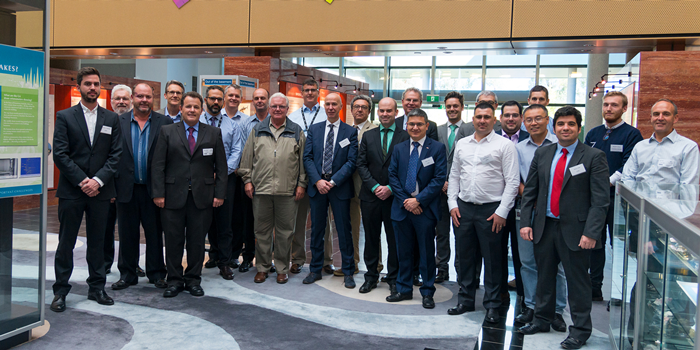 Group photo of participants from the Satellite-Based Augmented System (SBAS) testbed project partners meeting