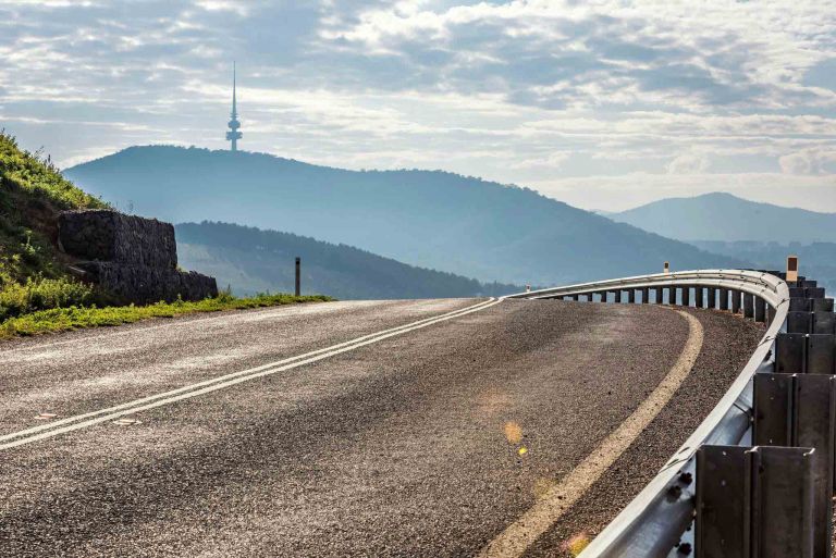 Road in National Arboretum Canberra, ACT