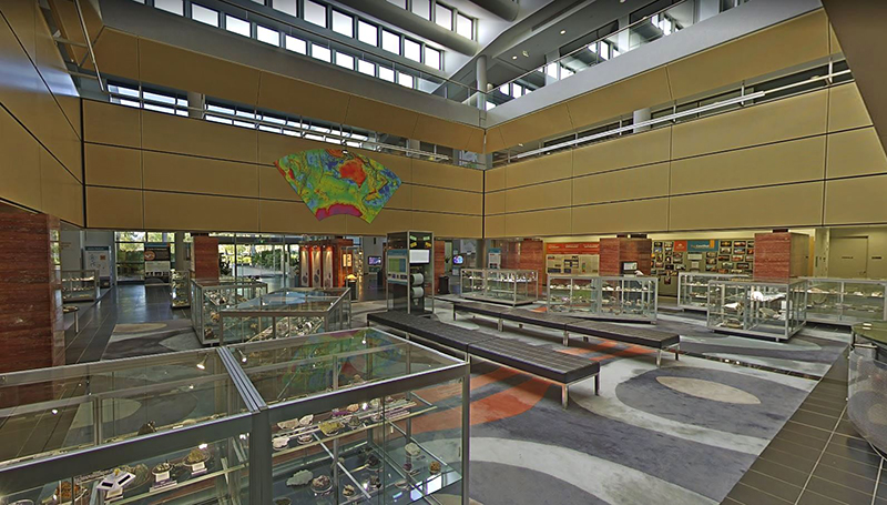 Many specimens from the collection can be viewed in the foyer, which is open to the public.