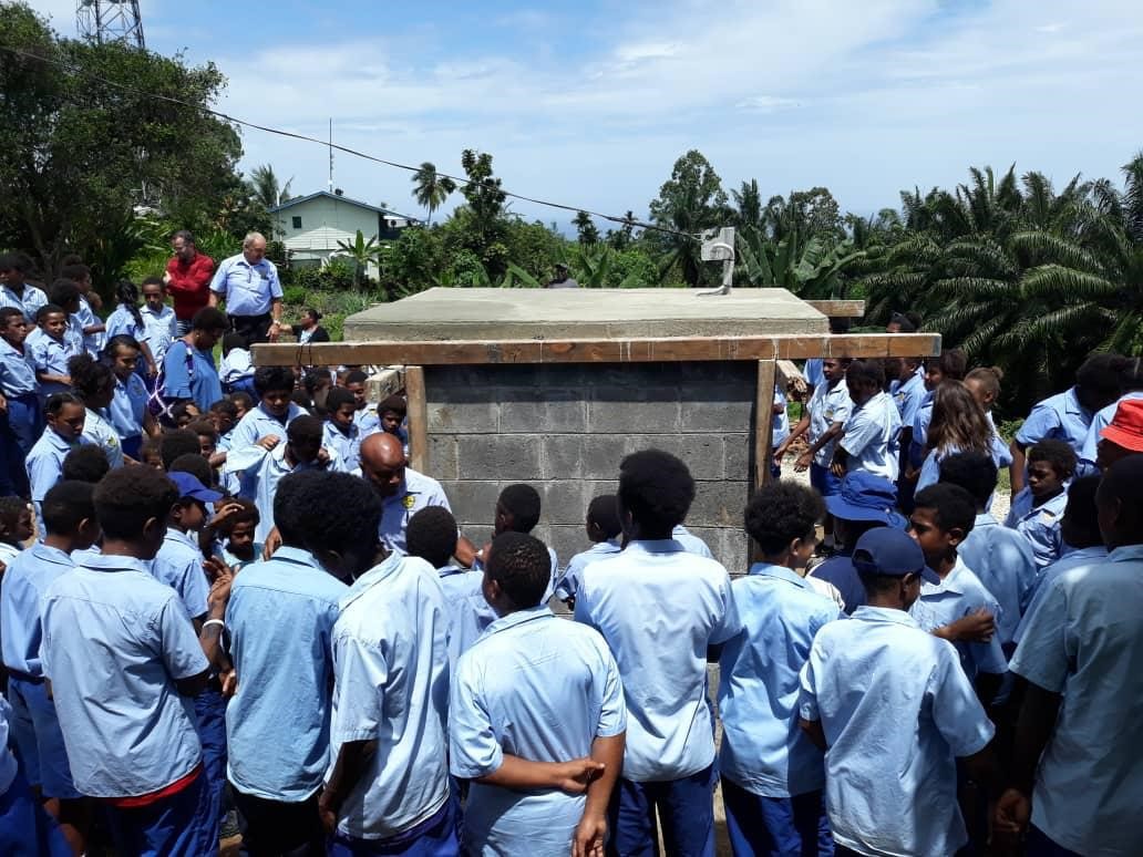 Installation of a Raspberry Shake device ay the Bialla International School in PNG.