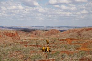 Drilling Field for Iron Ore Exploration