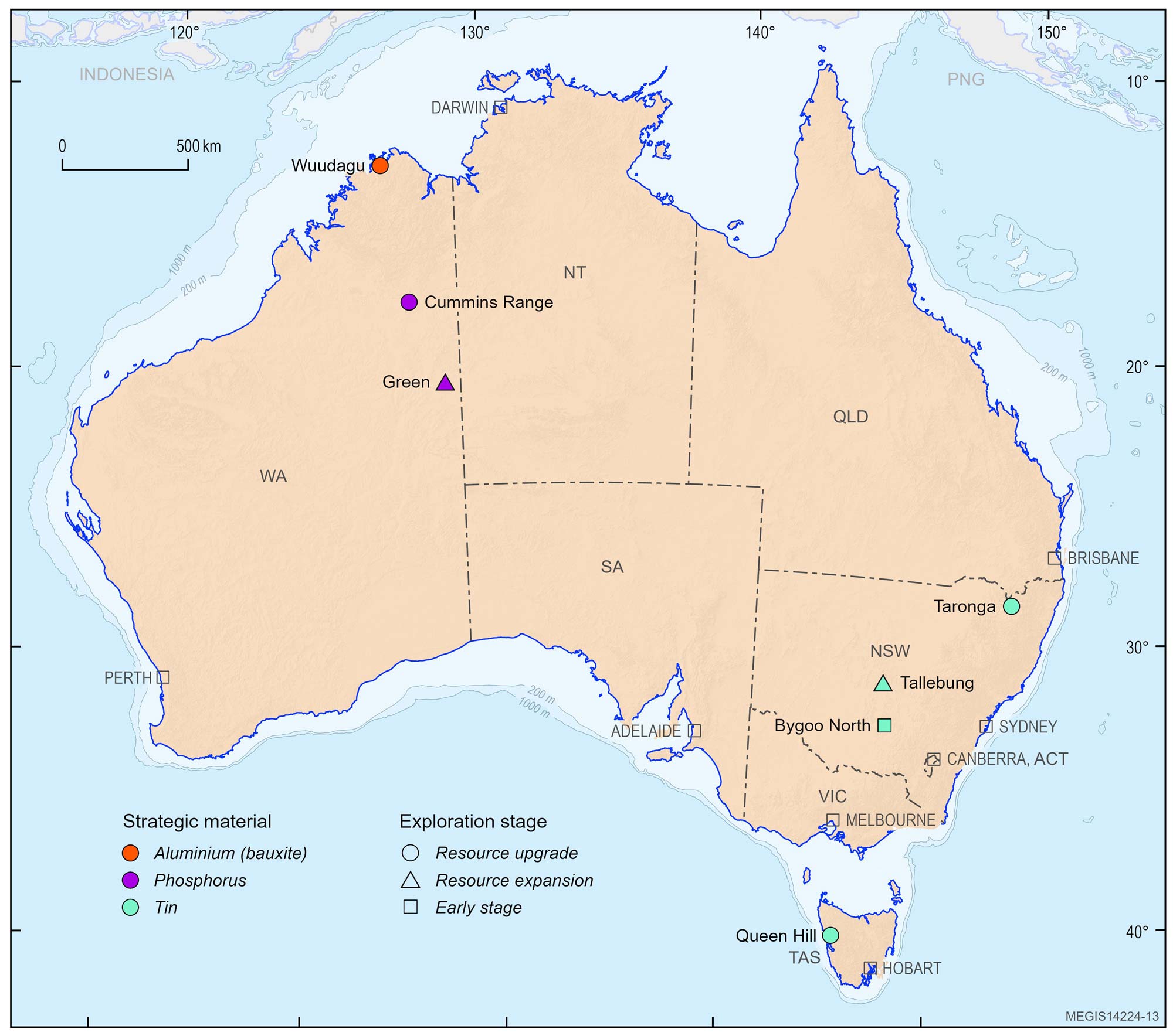 Due to the limited audience of this diagram and its complexity, no alternative description has been provided. Please email clientservices@ga.gov.au