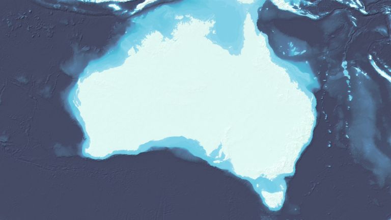 Image shows details of the seabed around Australia