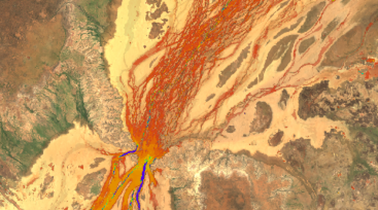 Satellite image from space