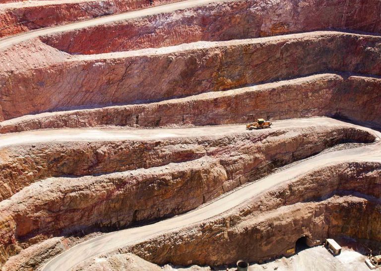 Mining in Australia at the Cobar mine site