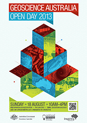 Flyer design for Geoscience Australia???s Open Day