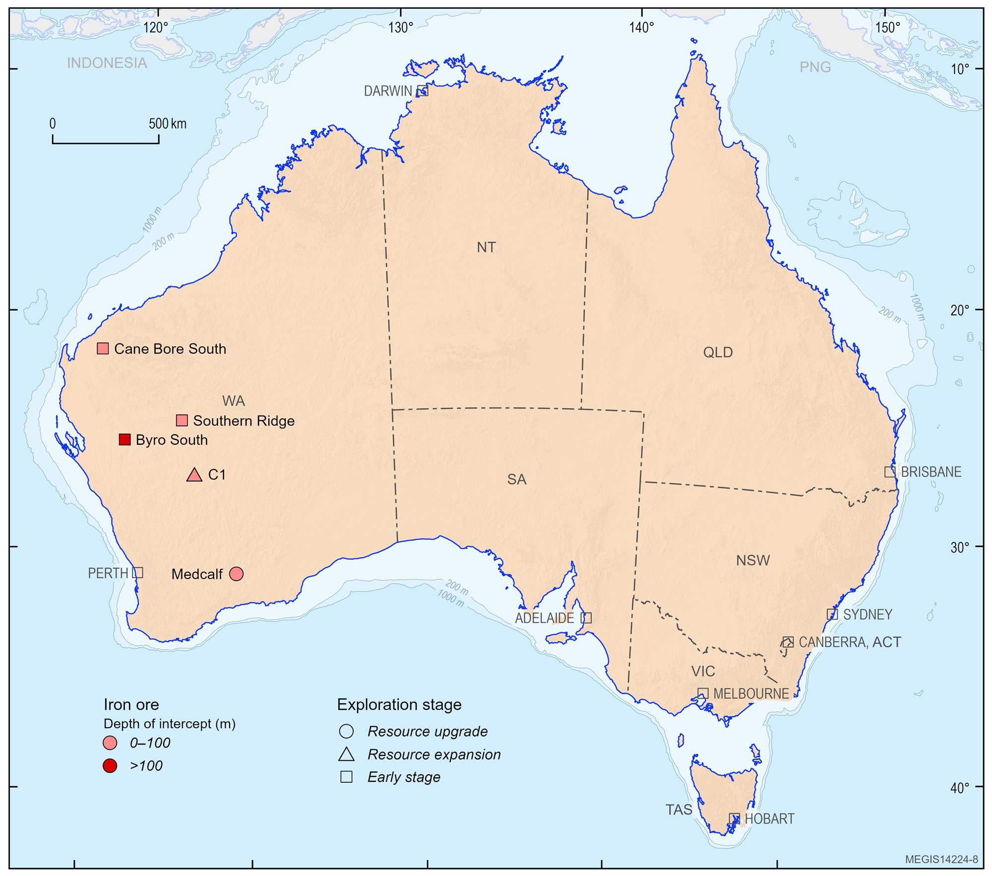 Due to the limited audience of this diagram and its complexity, no alternative description has been provided. Please email clientservices@ga.gov.au