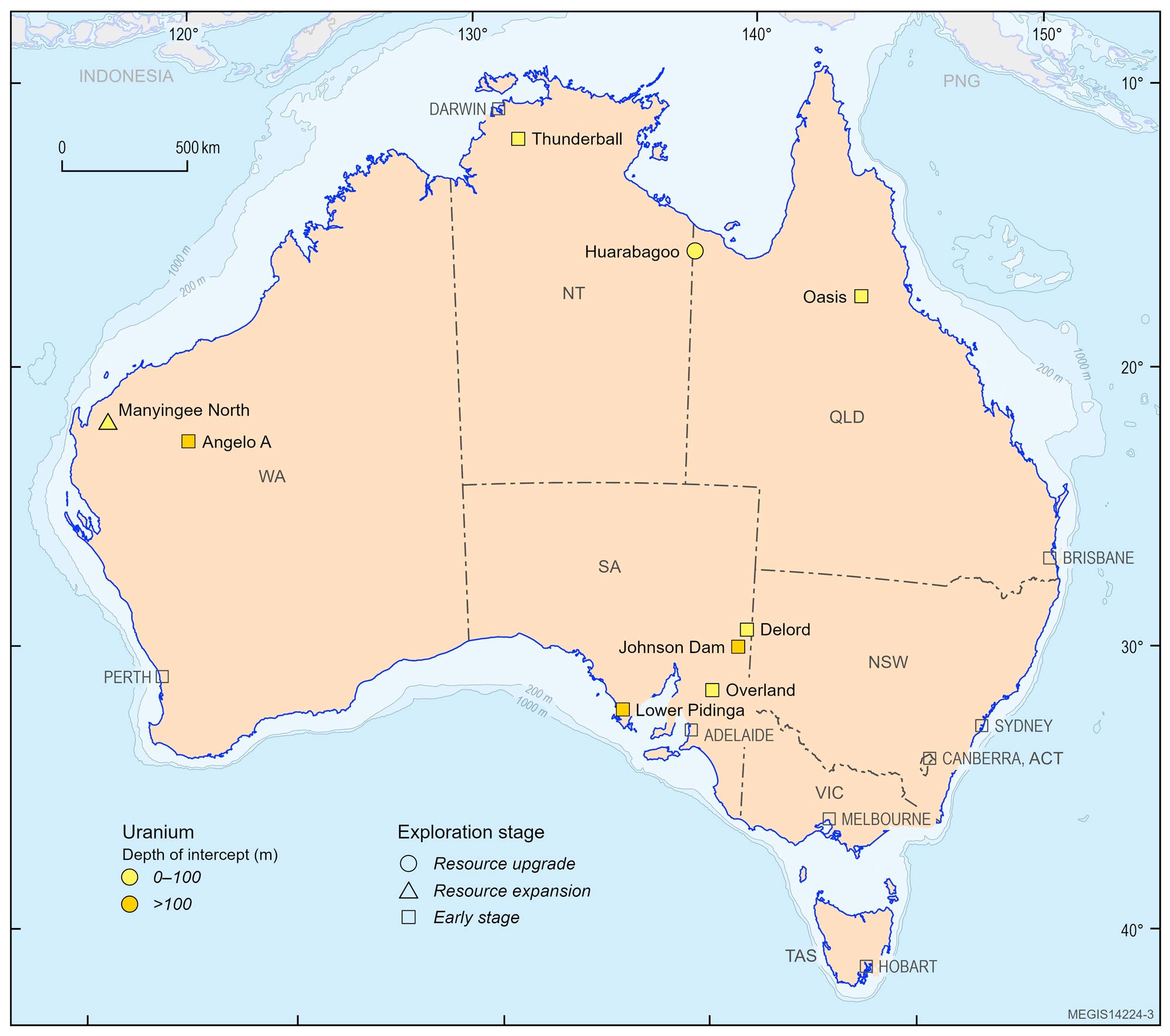 Due to the limited audience of this diagram and its complexity, no alternative description has been provided. Please email clientservices@ga.gov.au