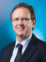 Portrait photograph of Geoscience Australia¿s new Chief Executive Officer, Dr James Johnson