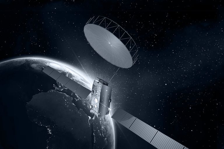 Inmarsat 4F1 satellite in space