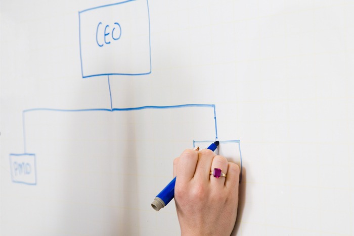 Person writing on a whiteboard