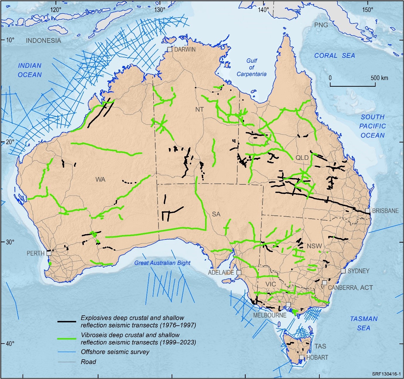 Due to the limited audience of this diagram and its complexity, no alternative description has been provided. Please email clientservices@ga.gov.au
