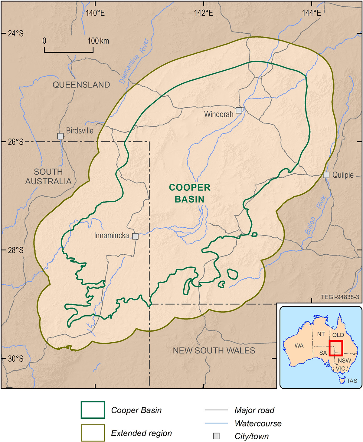 Due to the limited audience of this diagram and its complexity, no alternative description has been provided. Please email clientservices@ga.gov.au