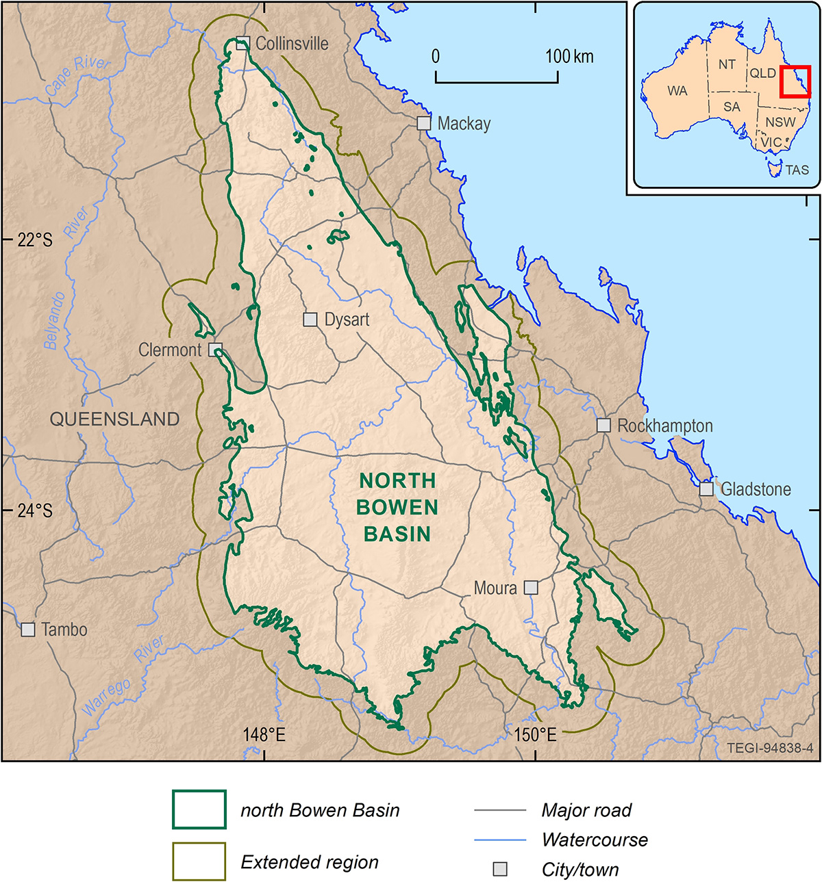 Due to the limited audience of this diagram and its complexity, no alternative description has been provided. Please email clientservices@ga.gov.au