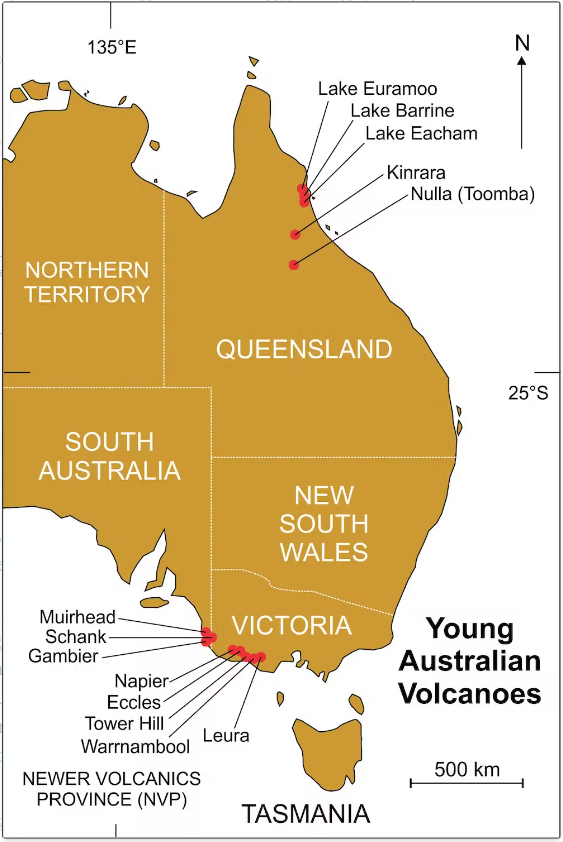 Due to the limited audience of this diagram and its complexity, no alternative description has been provided. Please email clientservices@ga.gov.au