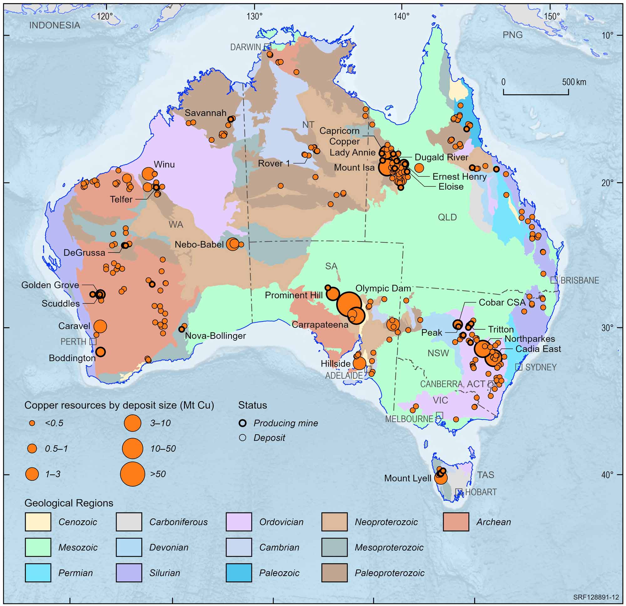 Due to the limited audience of this diagram and its complexity, no alternative description has been provided. Please email clientservices@ga.gov.au